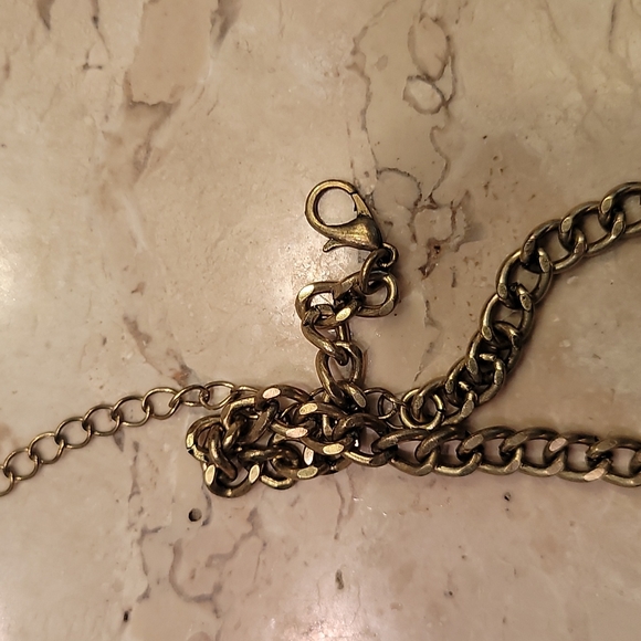 Chunky cz and yellow necklace - Picture 3 of 3